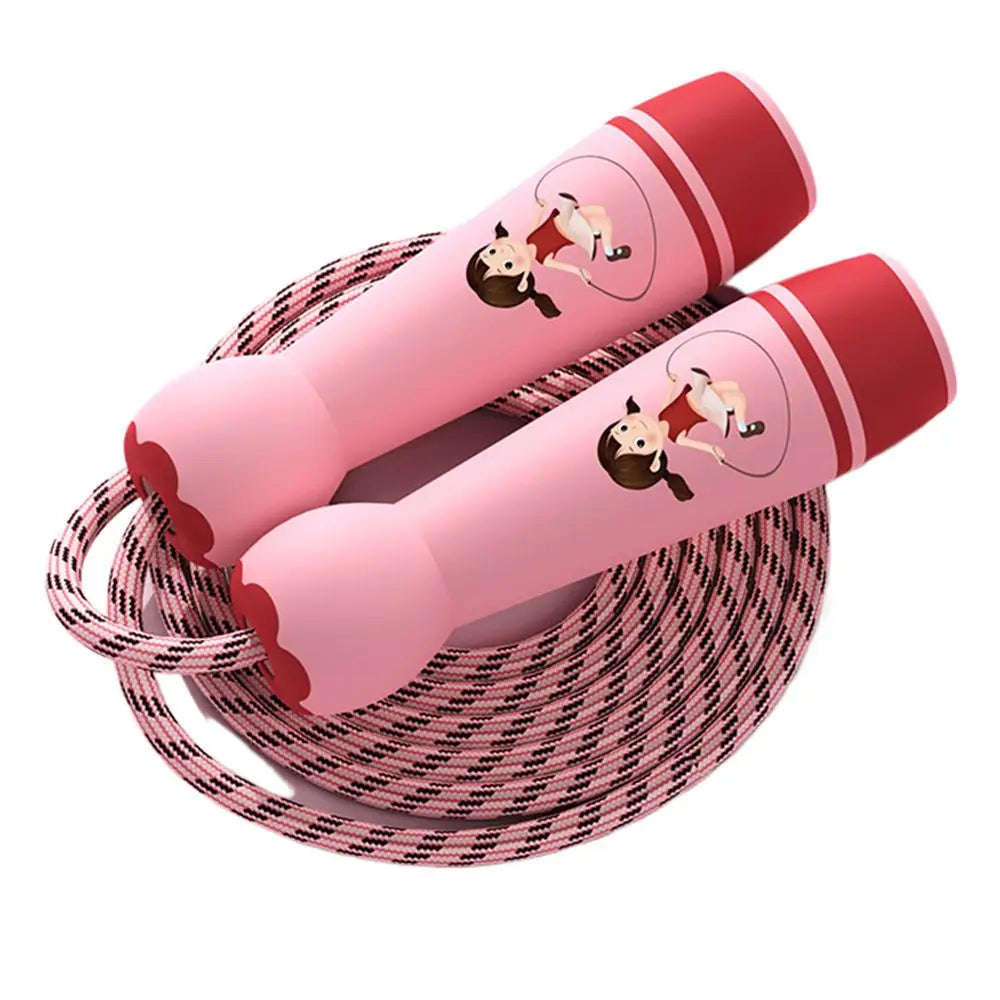 Women Men Adjustable Child Jumping Rope Fillet Design Cotton Rope Skipping Ropes Lovely Colourful Kids Jump Rope Sport Fitness