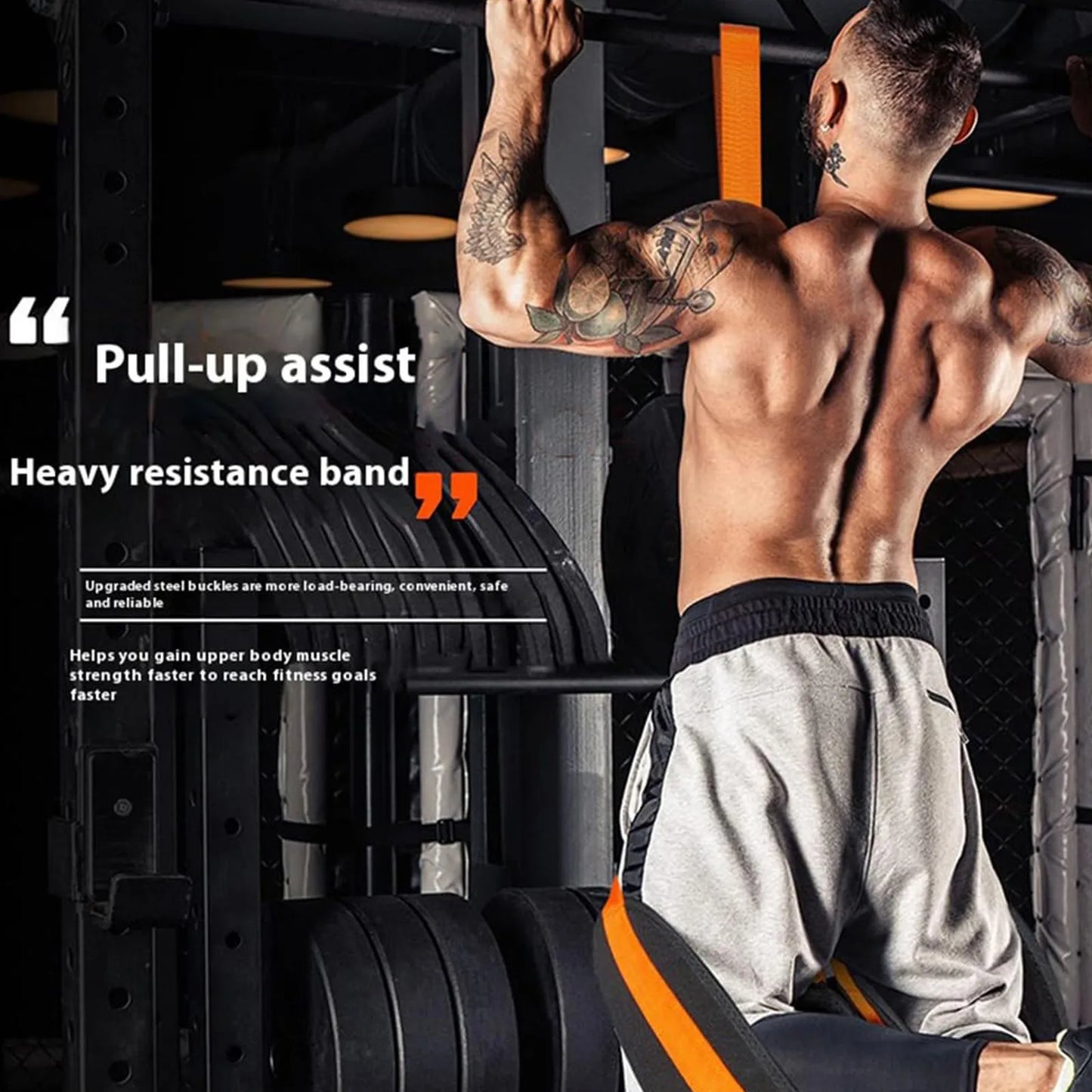 Pull Up Assistance Bands Set Resistance Strap for Pull-ups Assist for Men Women Hanging Training Chin-up Workout Body Stretching