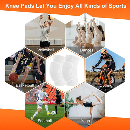 Dancing Knee Pads for Volleyball Yoga Women Kids Men Patella Brace Support  Kneepad Fitness Protector Work Gear
