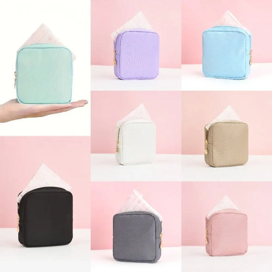 Fashion Multicolor Sanitary Pad Bags Home Organization Portable Pad Pouch Makeup Bags