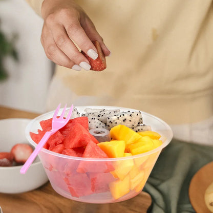 10pcs Drink Cup Top Bowls Popcorn Tray Beverage Cup Holder Bowl Disposable French Fries Drink And Snack Fruit Combination Cup