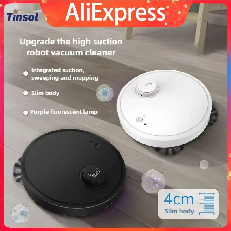 Automatic Robot Vacuum Cleaner 3in1 Smart Wireless Sweeping Wet And Dry Ultra-thin Cleaning Machine Mopping Smart Home