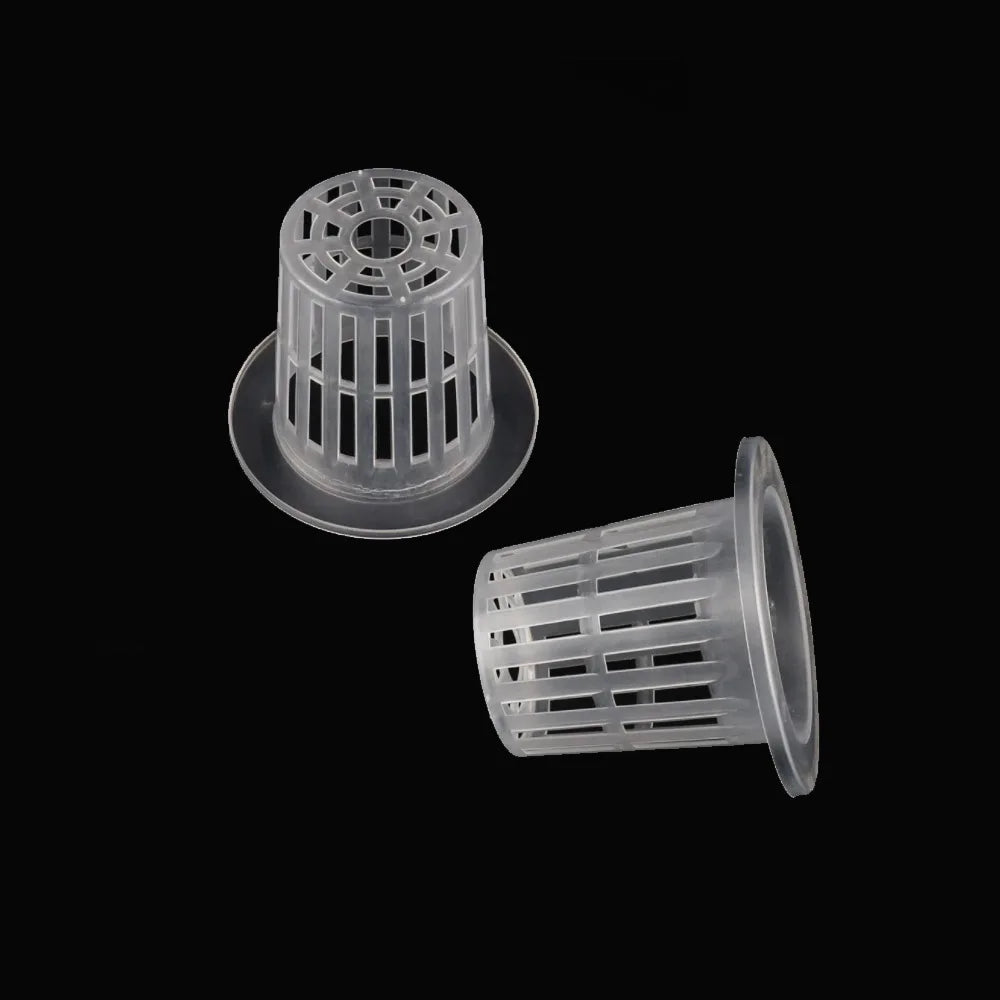 Hydroponic Basket 10pcs Plant Containers Grow Pots High Quality Round Shape Heavy Duty Net Cups Indoor and Outdoor Home Supplies