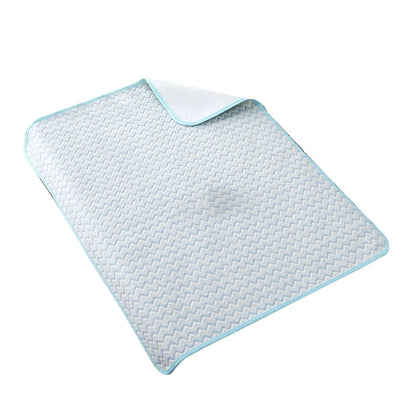 4Layer Waterproof Baby Diapering Changing Pad 70*50cm Ripple Pattern Crib Urine Mats Reusable Infant Toddler Bedding Accessories