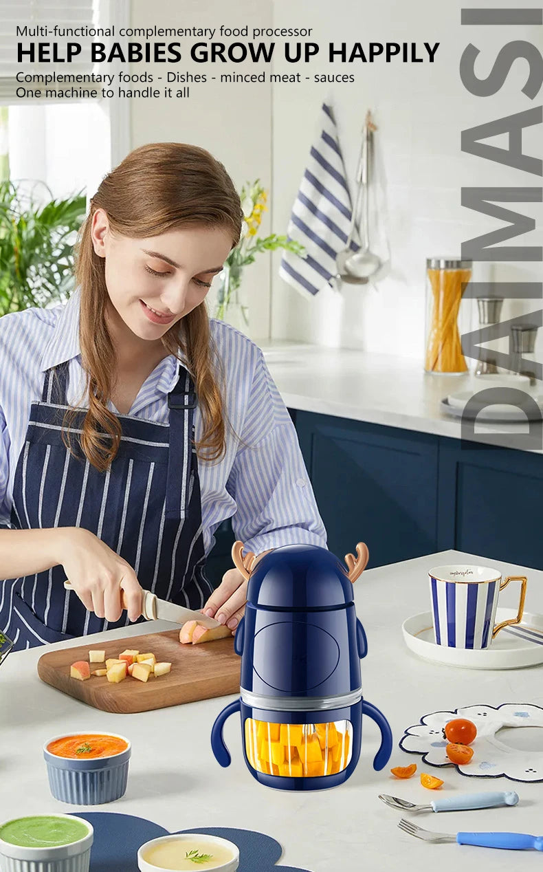 Multi functional food processor, household food processor, baby food grinder, garlic puree blender, kitchen tool