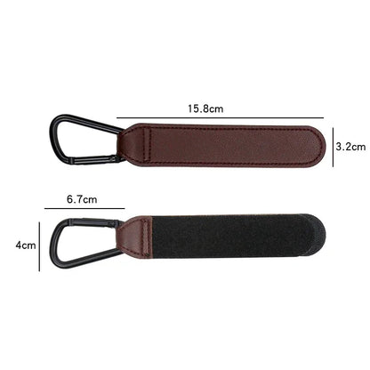 1/2pcs PU Leather Baby Bag Stroller Hook Pram Rotate 360 Degree Rotatable Cart Organizer Pram Hook Crochet Stroller Accessories