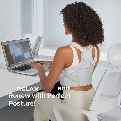 Posture Correct for Women: Shoulder Straightener Adjustable Full Back Support Upper&Lower Back Relief Pain，Sport Back Brace