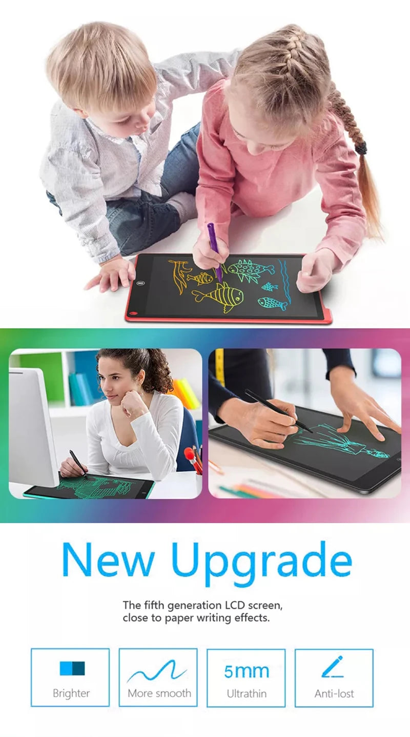 Tablets Electronic Handwriting Pad 12 inch Writing Board Drawing Tablet LCD Screen Writing Tablet Digital Graphic Toys for child