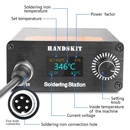 T12 Soldering Station LCD Digital Display Repair Soldering Iron Equipment Portable Home Electronics Repair Tools