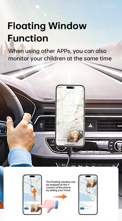 Baby Car Monitor 1080P Monitor Camera for Baby Rear Facing Seat Mirror Display 125° Wide View Night Vision Car Mirror Camera