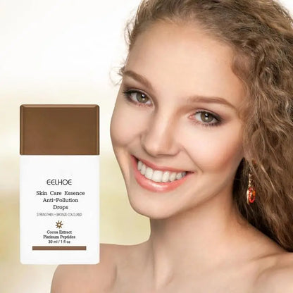 30ml Bronzer Drops Fake Tan Peptide Serums Liquid Dark Self Tanning Serum Face Body Sunbeds Outdoor Cream Sunburn Skin Repair