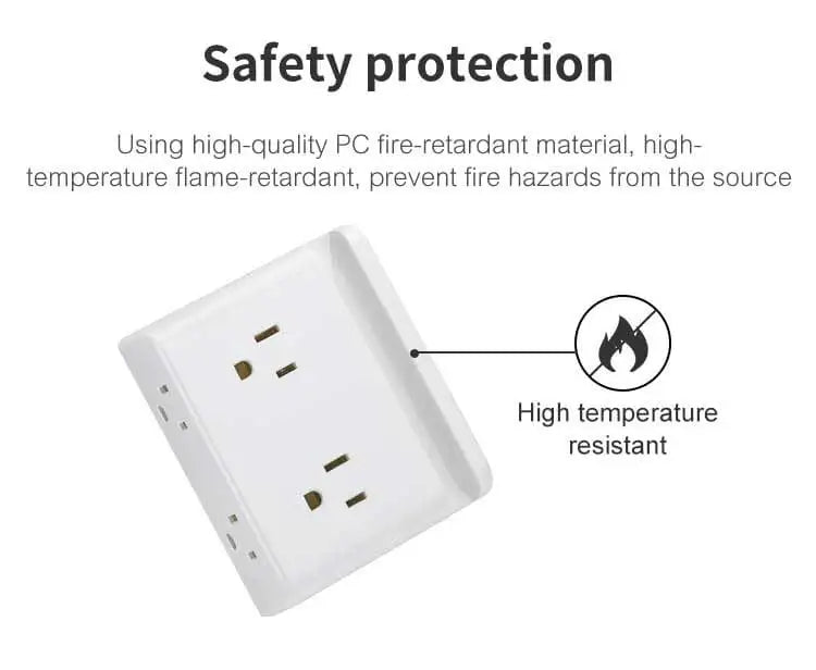 Smart power strip  us smart outlet wall plug adapt surge protector  110v 5V 2.4A usb c hub electrical socket with usb charger