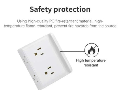 Smart power strip  us smart outlet wall plug adapt surge protector  110v 5V 2.4A usb c hub electrical socket with usb charger