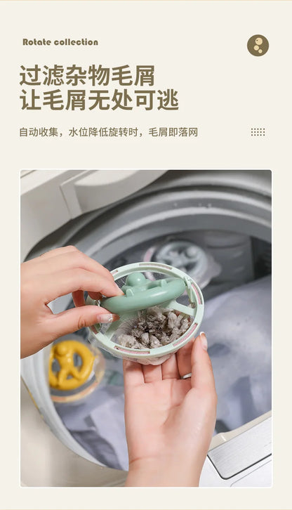 Reusable Cleaning Ball with 20Pcs Filter Screen Dirty Washing Machine Hair Filter Magic Laundry Ball Lint Hair Removal Catcher