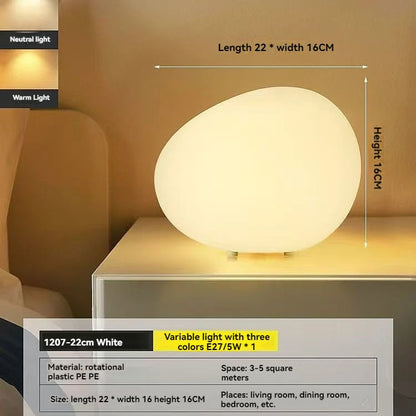 Cobblestone Night Light Modern Minimalist Atmosphere Table Top Decorative Lamp Romantic Desk Bedside Table Lamp