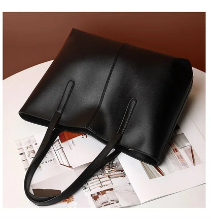 Women Fashion Bag Tote Bags for PU Shoulder Bag for Women Versatile Large Capacity Bags Split Leather Totes Handbag Work Travel