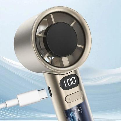 Xiaomi Portable Handheld Fan 120 Wind Speed Mini Leafless Handheld Fan USB Charging Fan Electric Charging