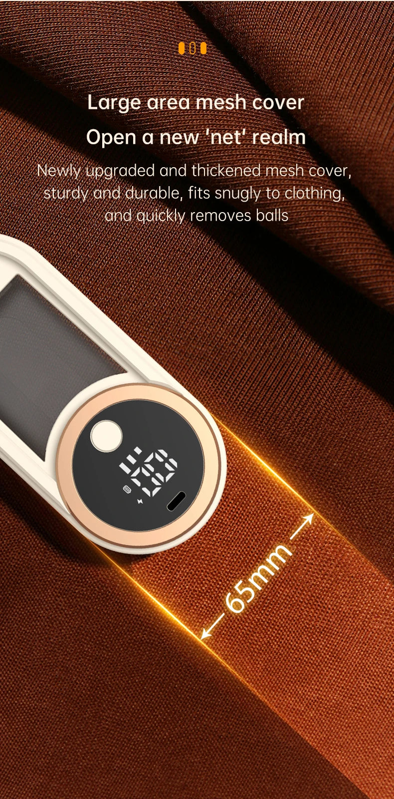 ONEKA Rechargeable Fabric Shaver Lint Remover Sweater Defuzzer Lints Fuzzs Pills Pilling Trimmer for Clothes  Furniture