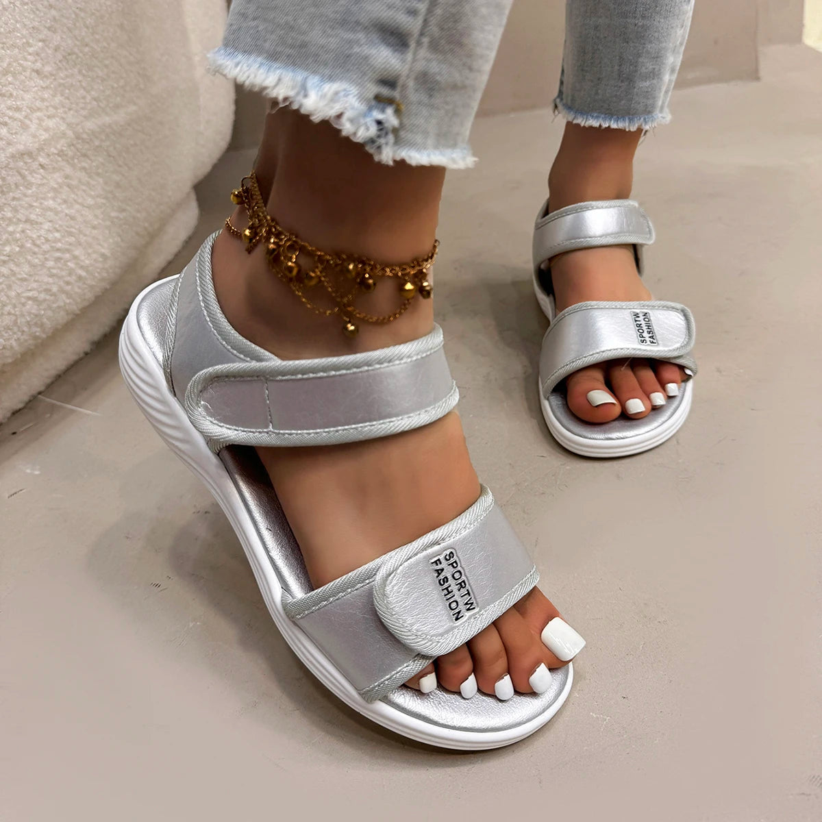 2025 New Summer Sandals Travel Women Shoes New Sandal Sole Sandal Ladies Outdoor Beach Slippers Platform Sandals for Women