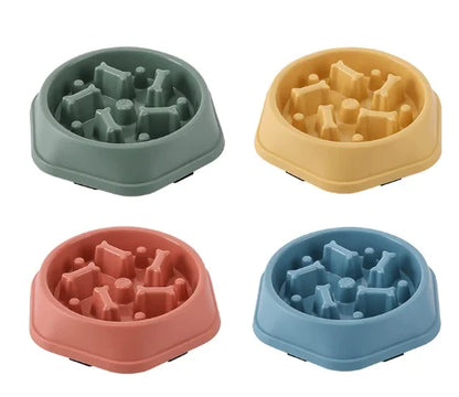 Slow Feeder Dog Bowl Anti-choking Slow Feeding Bowls for Dogs Anti-slip Pet Slow Eat Dishes Puzzle Bowls for Small Medium Dogs