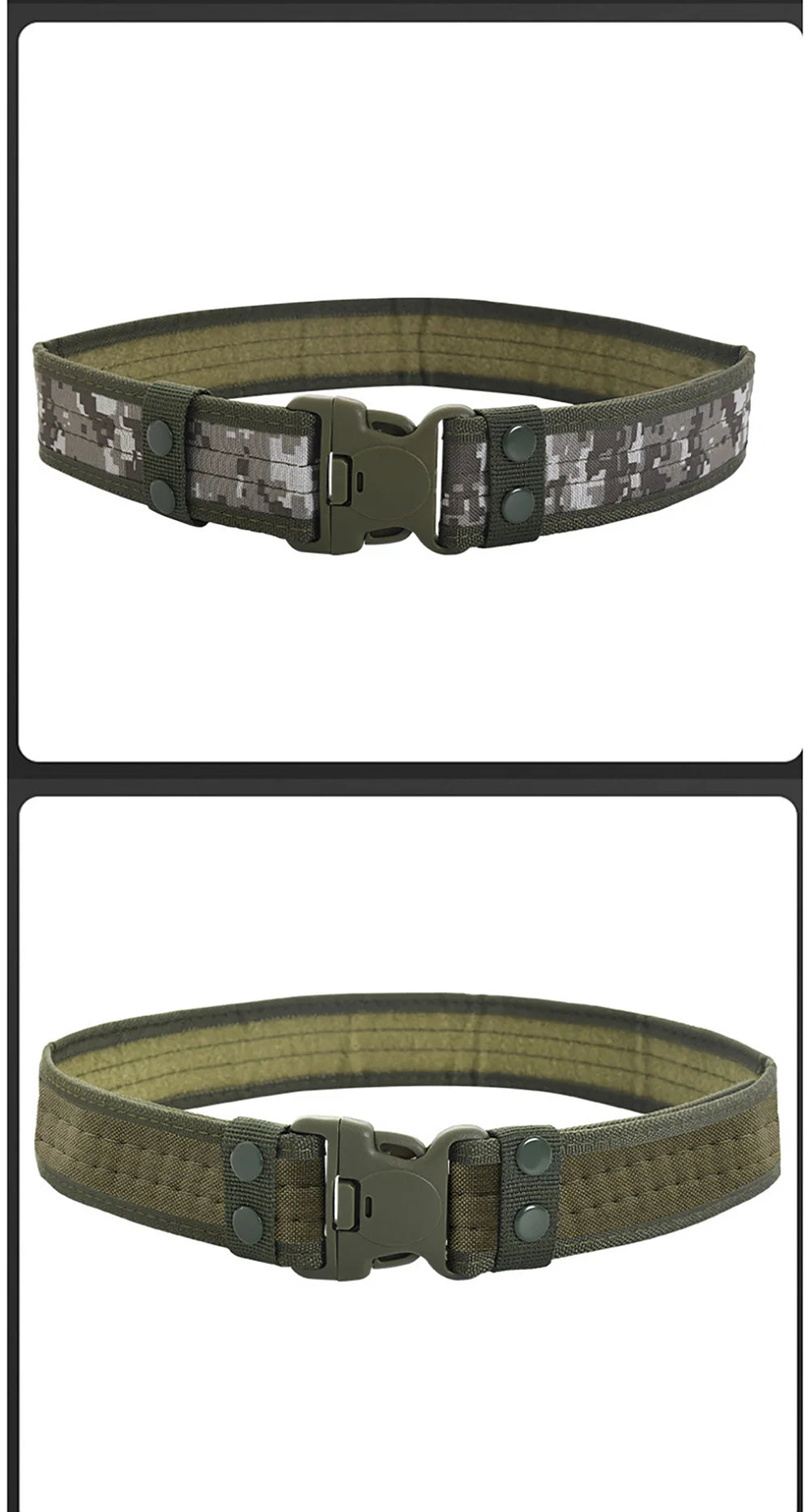 Men's Belt Outdoor Camouflage Tactical Belt Oxford Cloth Belt Mountaineering Belt Nylon Wide Waist Belt Work Belt Neutral Belts