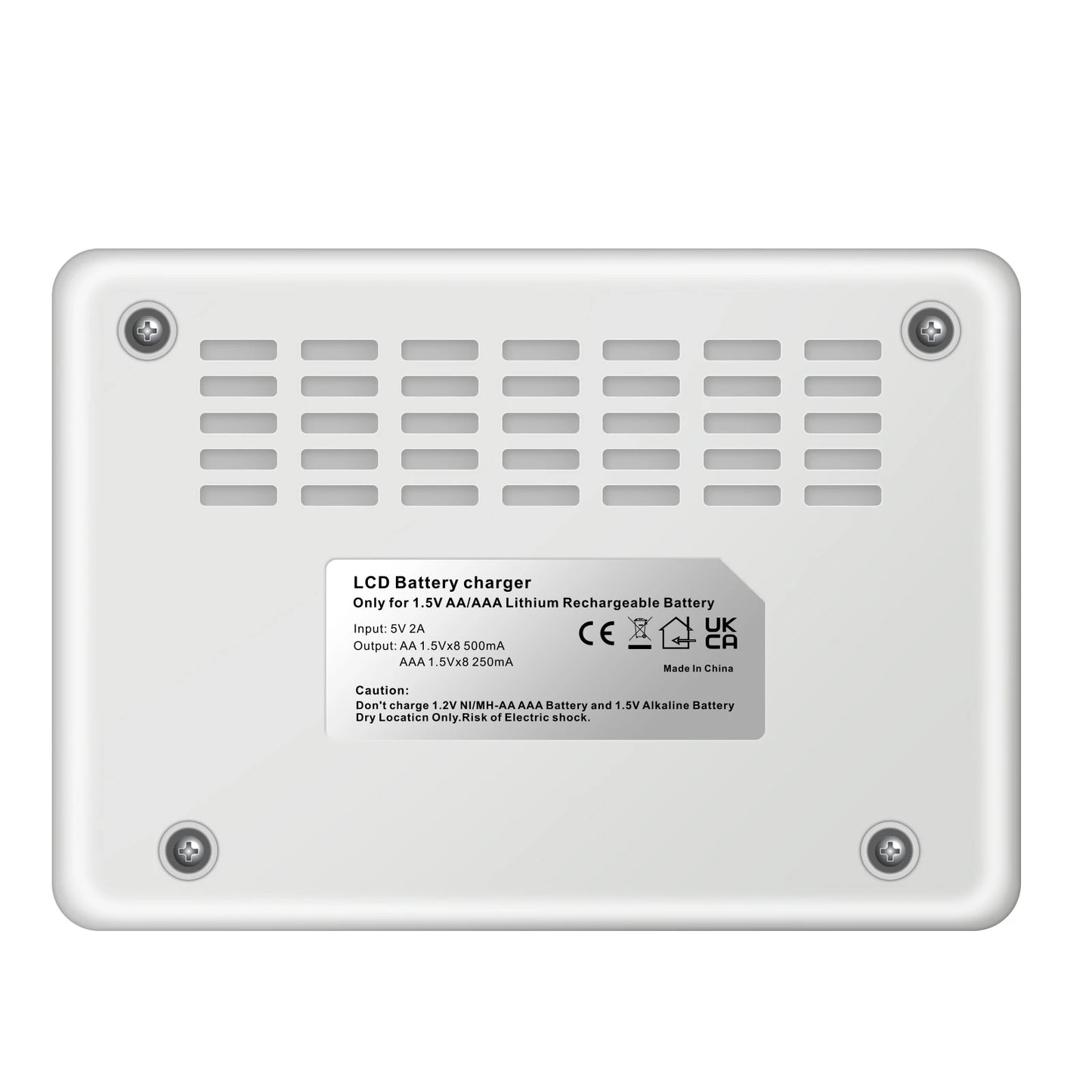 8 Slots 1.5V AA/AAA Rechargeable Battery Charger LCD Display Usb Fast Intelligent Charger for 1.5 Volts Li-lon AA AAA Battery