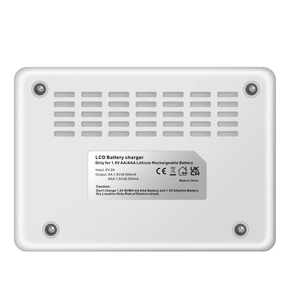 8 Slots 1.5V AA/AAA Rechargeable Battery Charger LCD Display Usb Fast Intelligent Charger for 1.5 Volts Li-lon AA AAA Battery