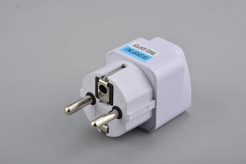 Universal EU Plug Grey Adapter International AU UK US To Euro KR Travel Adaptor Electrical Converter Power Socket Wholesale