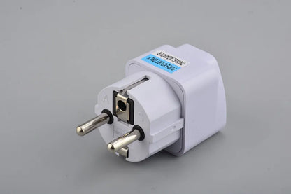 Universal EU Plug Grey Adapter International AU UK US To Euro KR Travel Adaptor Electrical Converter Power Socket Wholesale