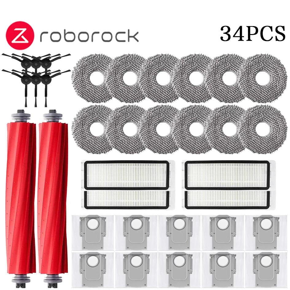 Roborock Q Revo / P10 A7400RR Robot Vacuums Cleaner Accessory Main Side Brush Hepa Filter Mop Cloths Dust Bag Spare Part