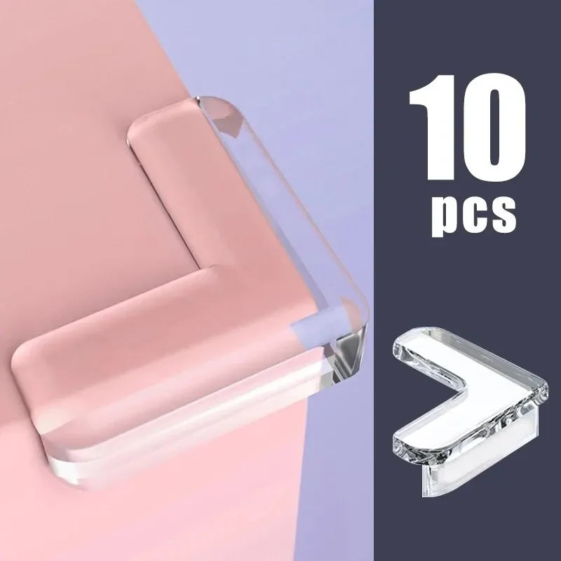 10PCS Clear Anti-collision Coffee Table Furniture Corner Protectors Children's Soft Corner Sheathing Living Room Decor