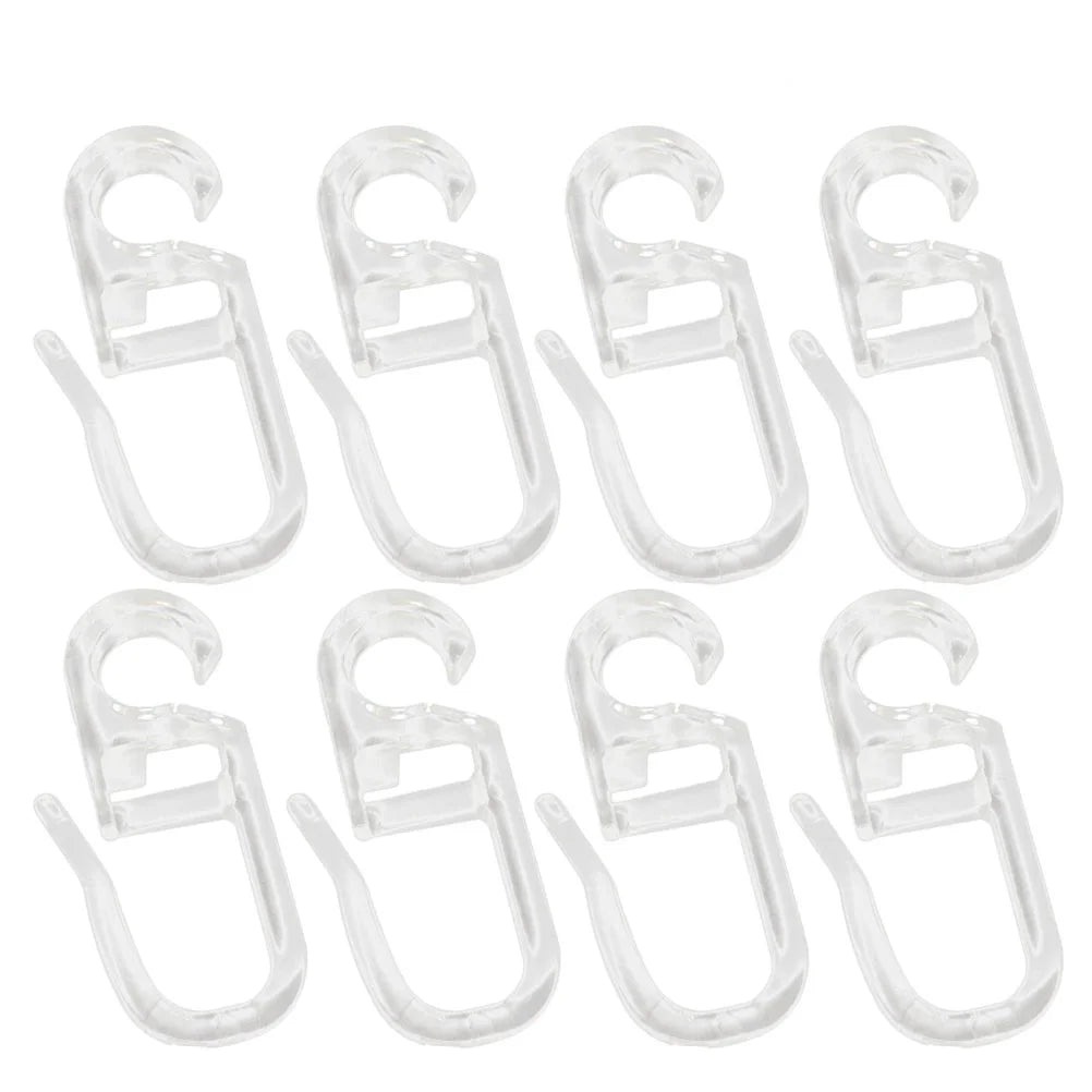 50Pcs Bed Curtain Special Hooks Curtain Accessories Curtain Hanging Ring Universal Curtain Sliding Curtains and Tulle