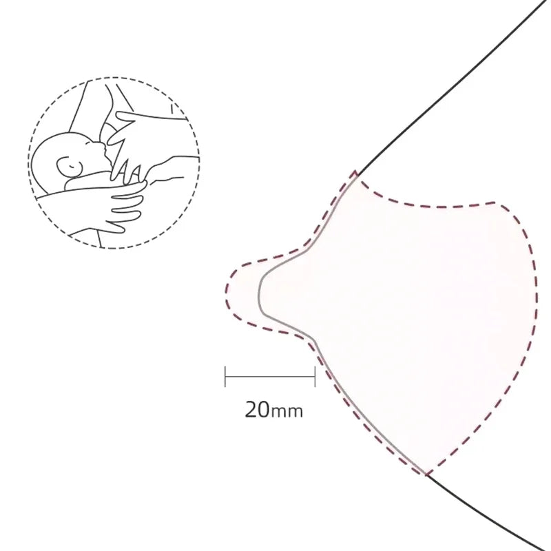 2Pcs Silicone Breastfeeding Nipple Protectors Feeding Mother Nipple Shields Protection Cover Soft Milk Feeding Nursing Shield