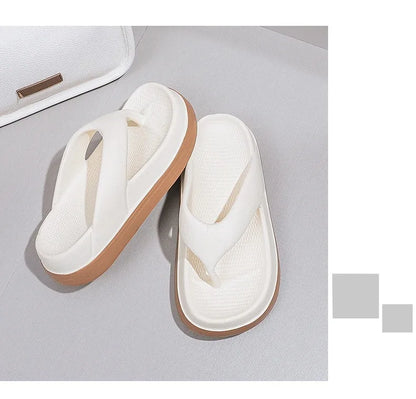 Woman flip flops Popular Design Shoes 2025 trend Casual Platform Sandals non-slip Outdoor slippers Unique features Flat sandals