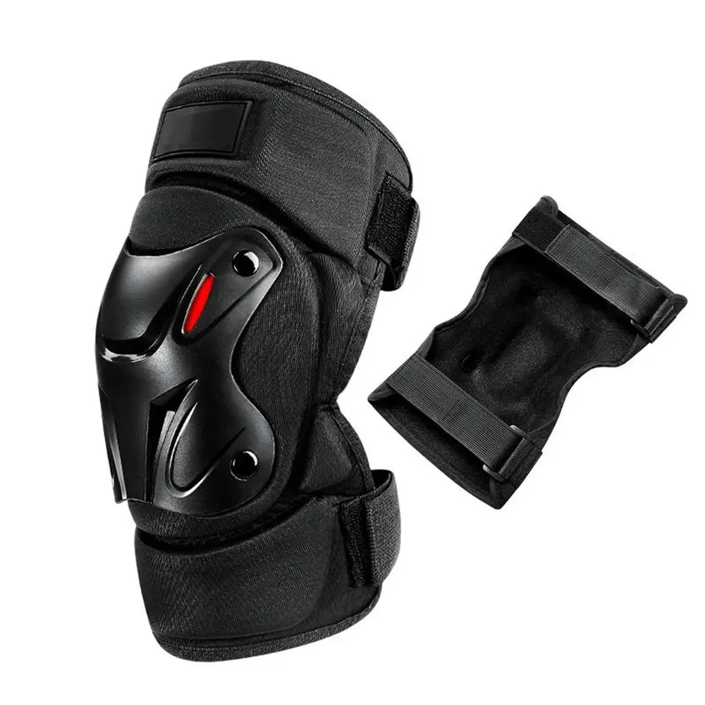 1Pair Knee Brace Elbow Protection Pads Shock Absorption Keep Warm Motorcycle Knee Elbow Pads Safety Protector for Outdoor Sports