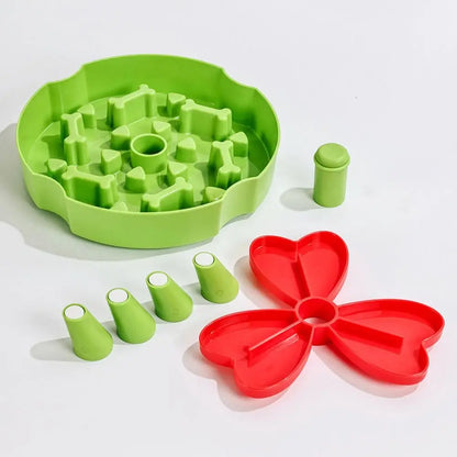 Funny Anti Choking Dog Slow Food Bowl Rotating Interactive Pet Feeding Toy Durable Anti Slip Puppy Training Toy Gift