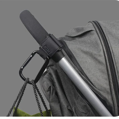 1/2pcs Baby Stroller Hooks Multifunctional Leather Aluminum Alloy Hook Portable Infant Carriage Hook Stroller Accessories