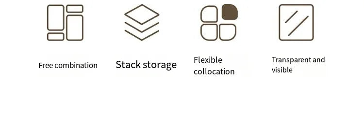 Clear Drawer Organizer Boxes Transparent Plastic Storage Box Desktop Acrylic Box Jewelry Makeup Cosmetic Organizer Drawer Box