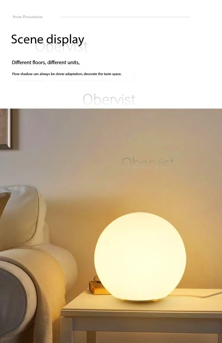 Decorative Ball Table Lamp Bedside Nightlight Girls Ins Gift Atmosphere Lamp Romantic Warm Children's Room Desk Bedroom Floor La