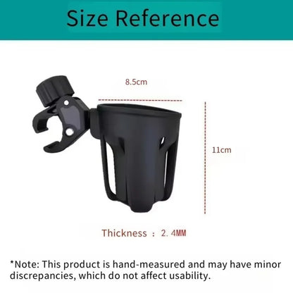 Cup Holder For Bugaboo / Yoyo Strollers (Ant/Bee5/Bee3/Bee6/Fox...) Hook up Fits Bikes,Motorcycles