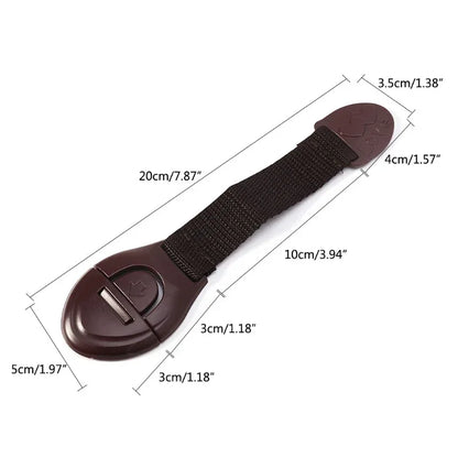 10pcs  Kids Safety Door Lock Child Safety Cabinet Lock Baby Proof Security Protector Drawer Door Cabinet Lock Plastic Protection