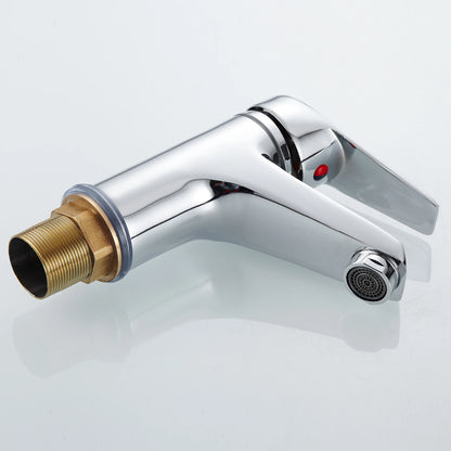 Single Lever Mixer Faucet Metal Electroplating Sink Taps Hot Cold Water Sink Mixer Tap Modern Basin Sink Faucet Durable Sink Tap