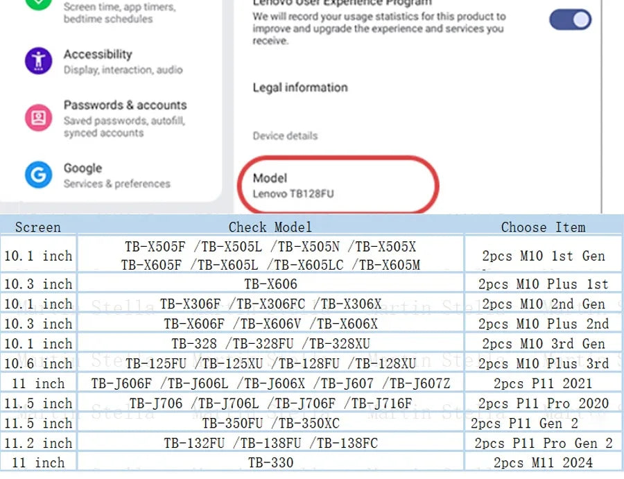 2PCS Screen Protector Tempered Glass for Lenovo Tab M10 Plus 3rd 2nd 1st Gen M11 P11 Pro Tablet Lenovo Film