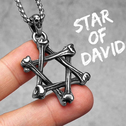 Salomon Masonic Star of David Stainless Steel Men Necklaces Pendant Chain Punk New in For Women Fashion Jewelry Gifts Wholesale