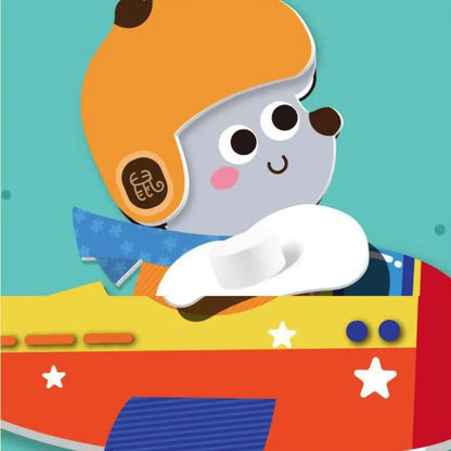 Educational Toys 3D Stereoscopic Sticker Handmade Montessori DIY Paste Material Kit Self-adhesive Cute Animals Sticker Book Kids