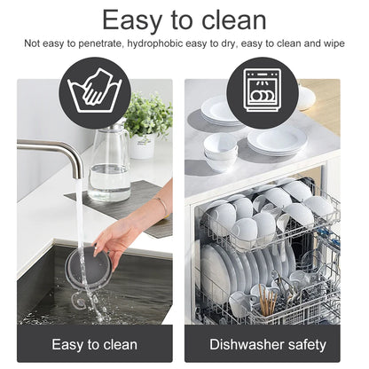 Anti Slip Silicone Sink Mat Essential Kitchen Accessory for Protecting Dishes and Reducing Noise in Center Drain Sinks
