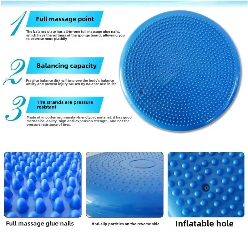 Massage Comfort Pillow Yoga Balance Yoga Mat Pilates Exercise Yoga Mat Inflatable PVC Mat