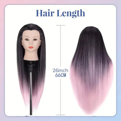 Training Heads Kit For Hairdressers Hair Styling Head Mannequin Doll Head For Children Practice Hair