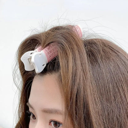 2Pcs Bangs Hair Root Fluffy Hair Clips Lazy Hair Top Styling Curling Barrel Portable Korean Hair Clips Hair Rollers