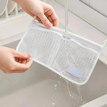 1pc Refrigerator Door Organizer Fridge Hanging Mesh Bag For Kitchen Storage Bag